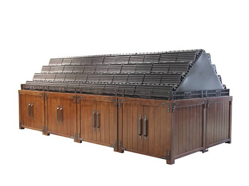 The difference between wooden fruit and vegetable racks and steel fruit and vegetable racks