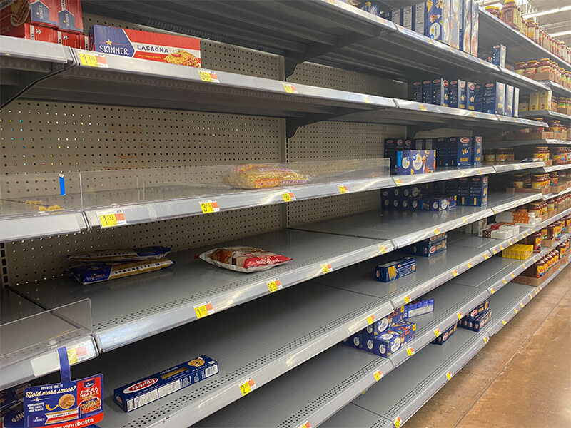 Methods and techniques for maintaining supermarket shelves