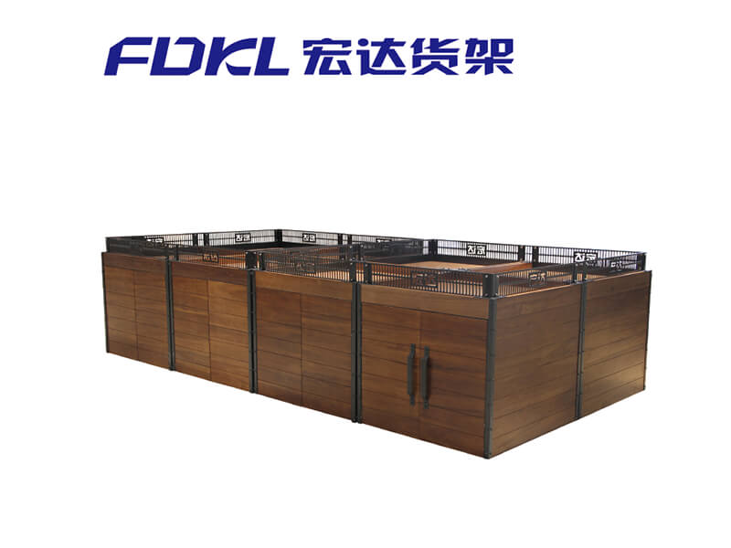 Snacks Steel Wood Display Shelf