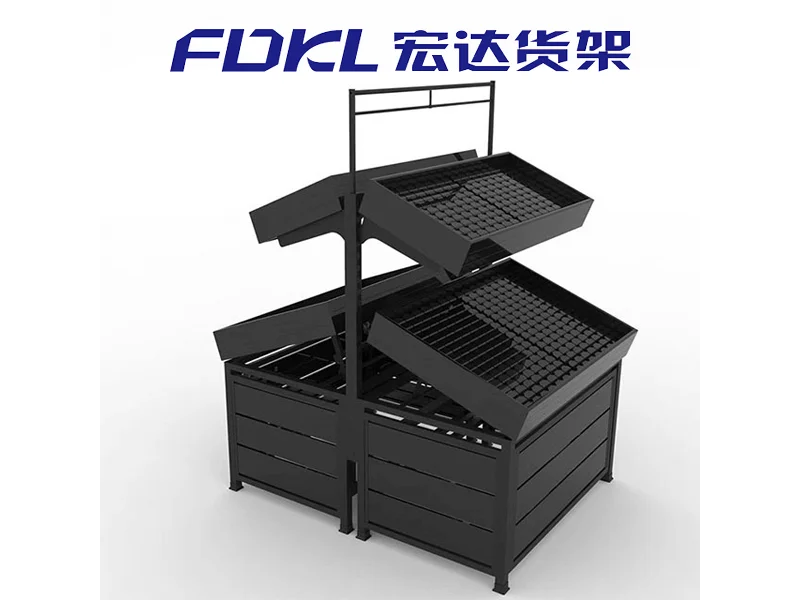 Supermarket Vegetable & Fruit Display Shelf